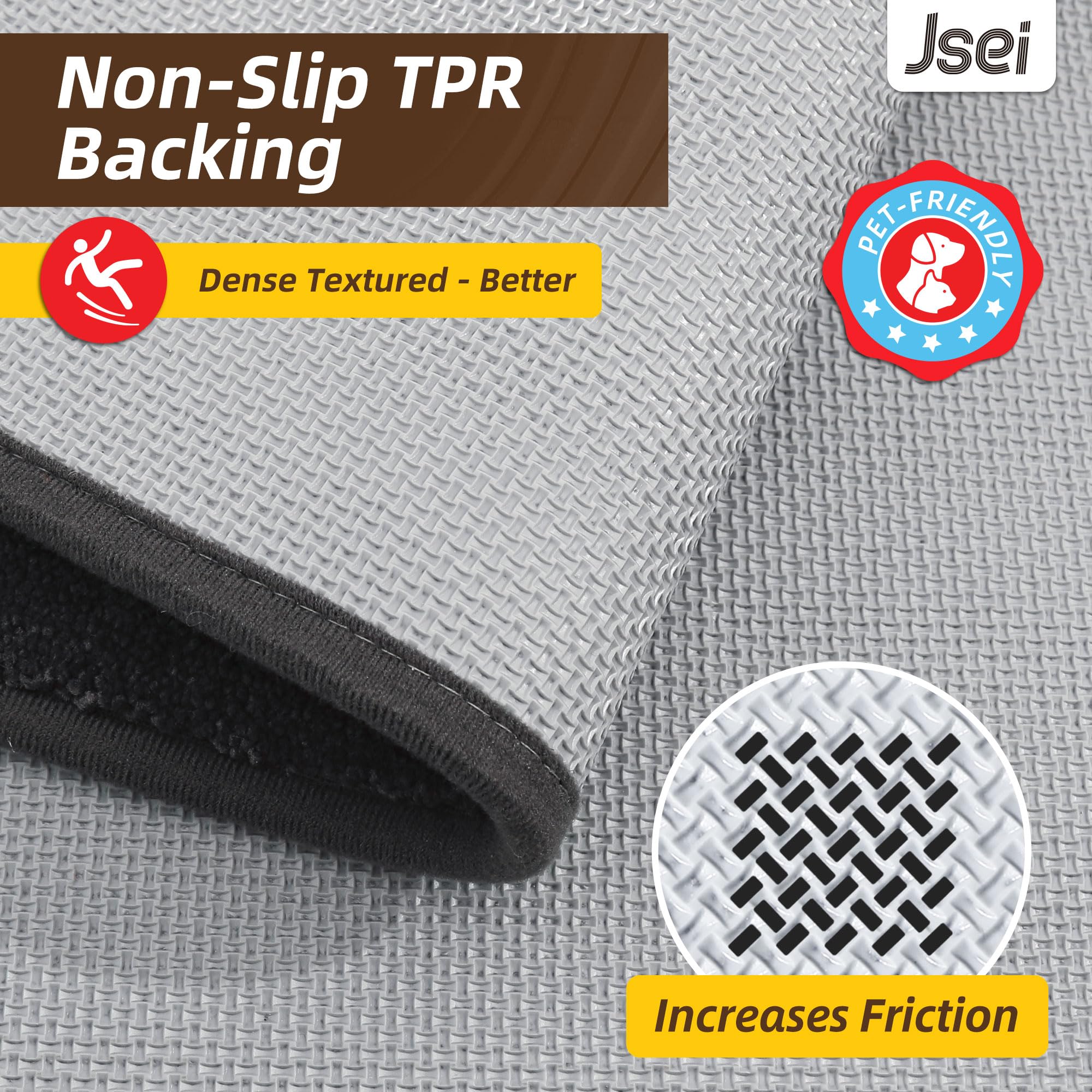 JSEI 32x48 mat spans the entry and protects floors.