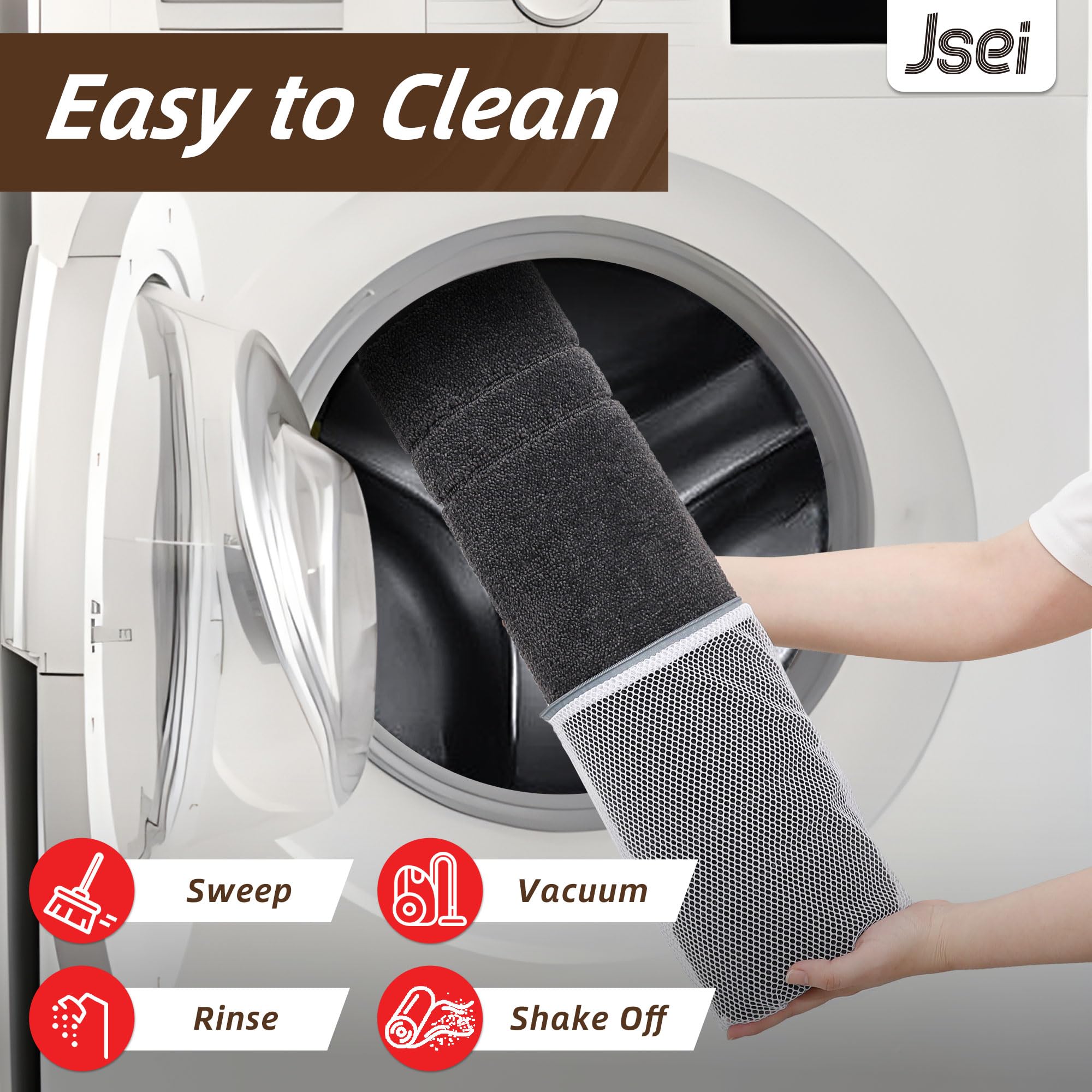 JSEI pet-friendly door mat endures claws while keeping paws clean.