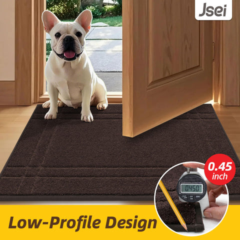 Machine-washable JSEI entry mat simplifies cleaning routine