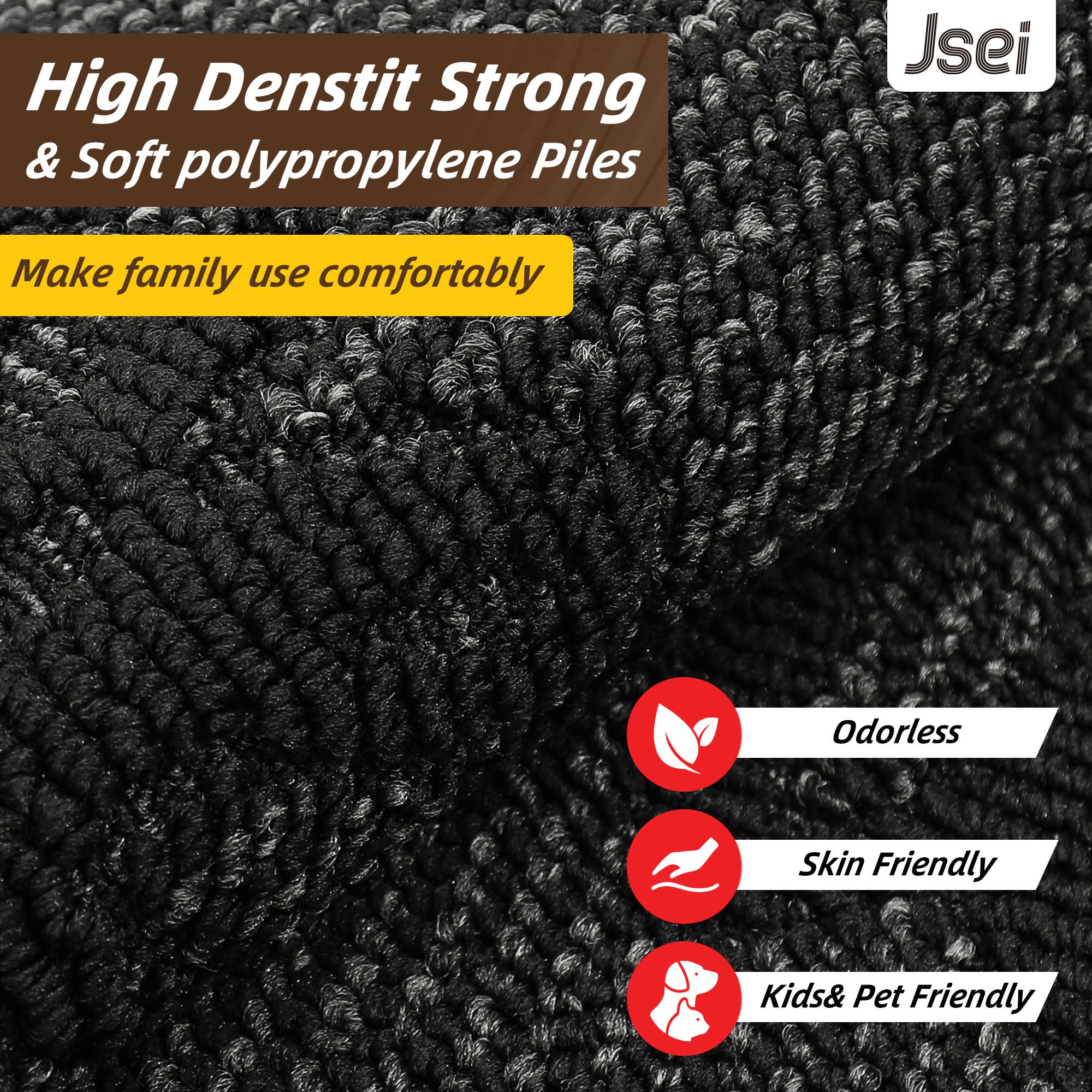 JSEI washable indoor mat is easy to clean after muddy days.
