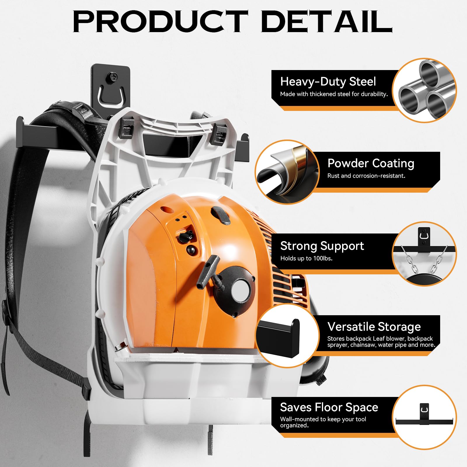 Jsiangoe heavy-duty tool holder supports up to 250 lbs