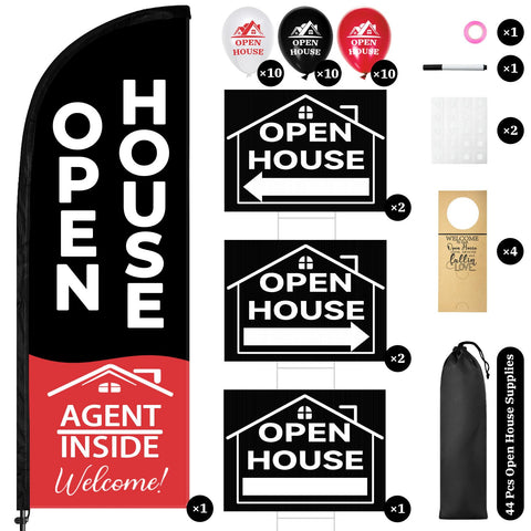 Jsngbse real estate sign stakes double-sided for flexible messaging