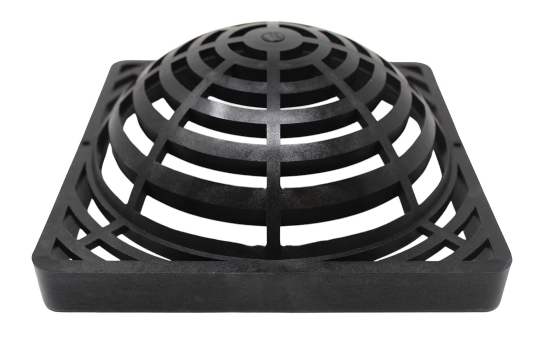 JSP Manufacturing 9inch square dome atrium grate cover top view prevents debris entry.