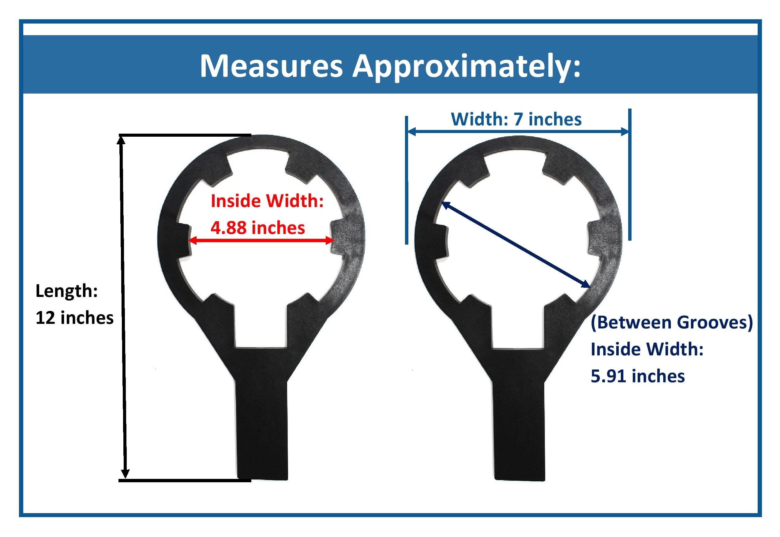 Heavy-duty plastic wrench from JSP Manufacturing designed for durability