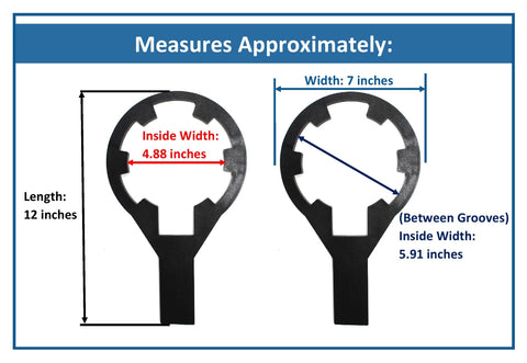 Heavy-duty plastic wrench from JSP Manufacturing designed for durability