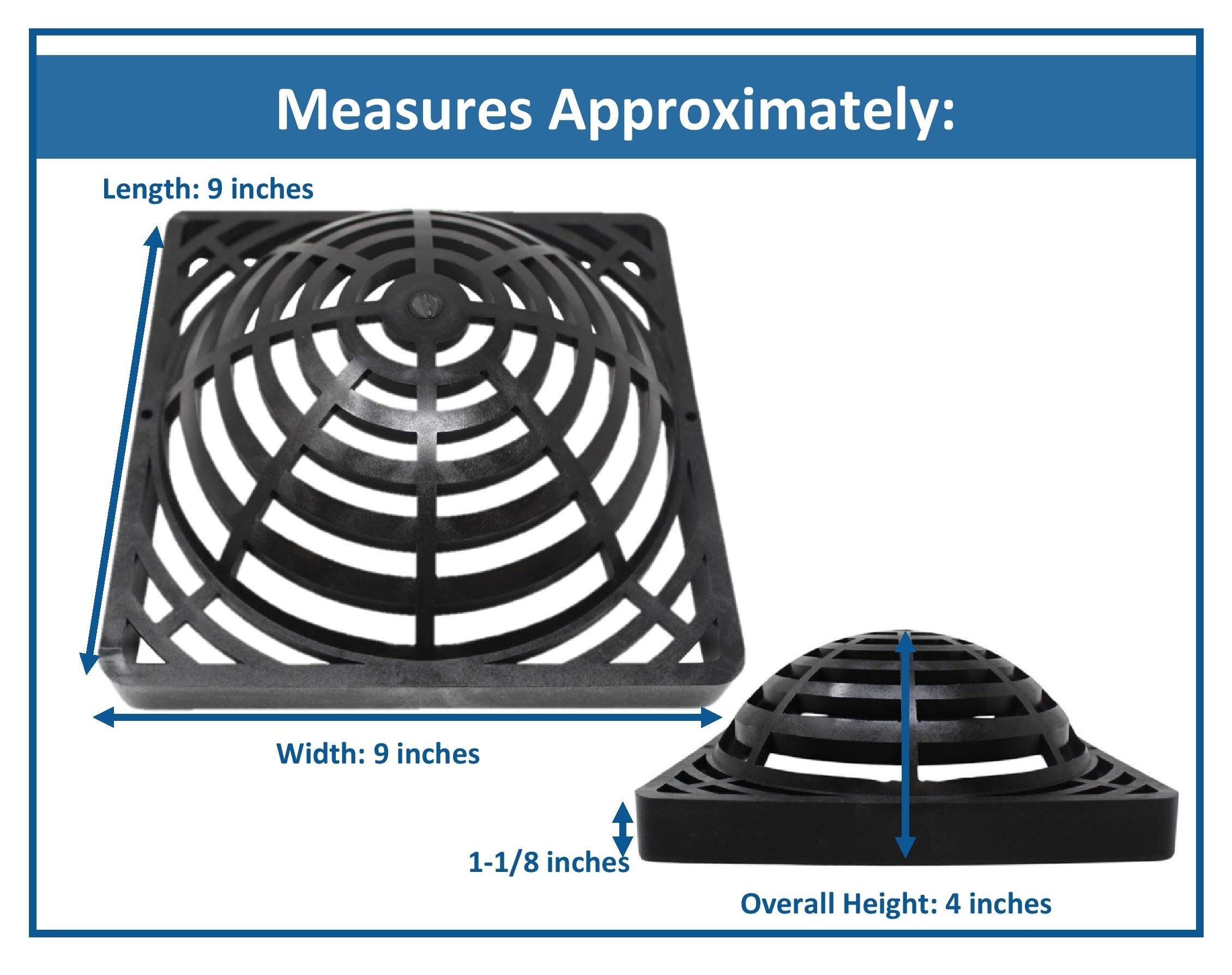 JSP Manufacturing outdoor drain cover designed for light storm water.