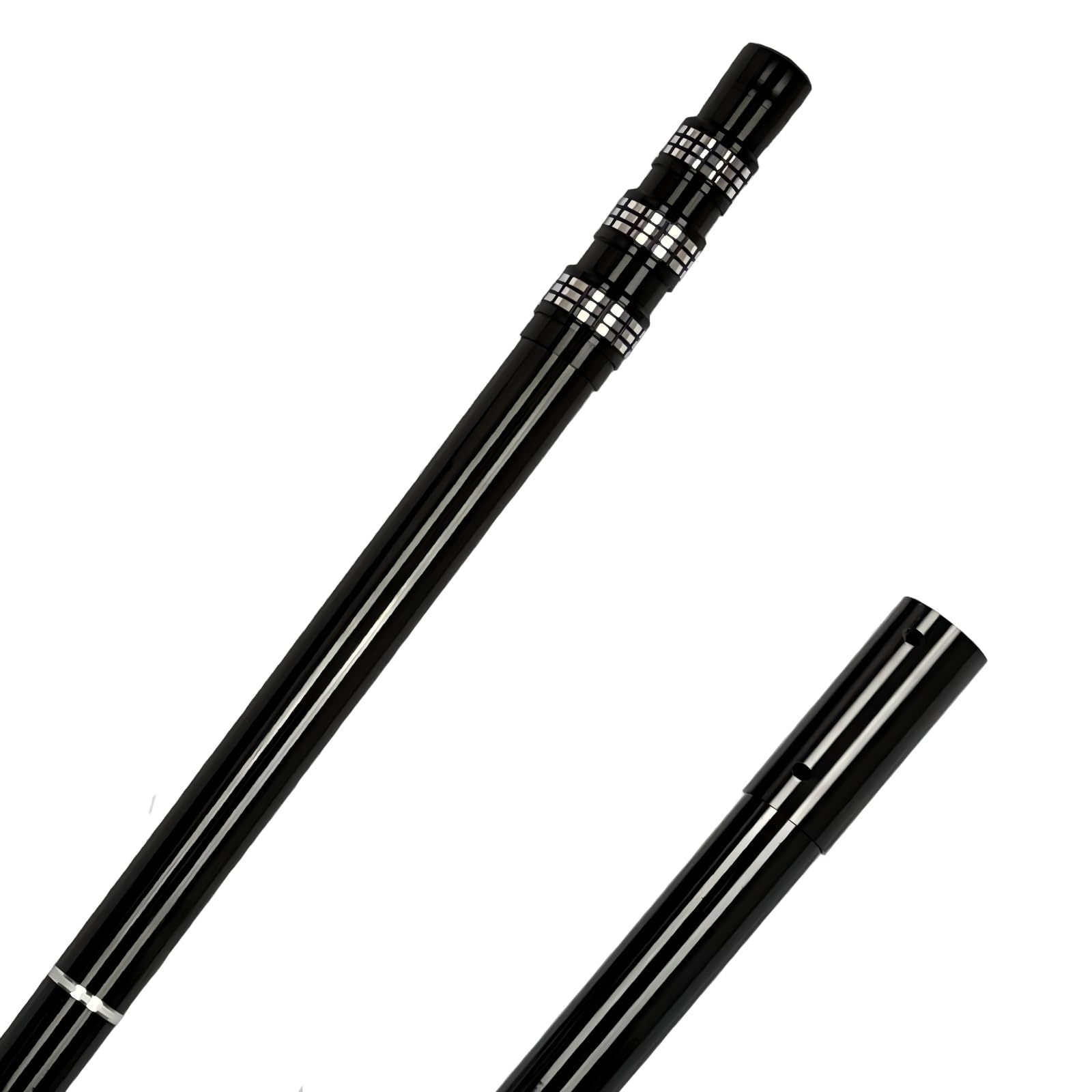 JSPJSP carbon fiber pool pole with four-section extendable reach for easy cleaning.