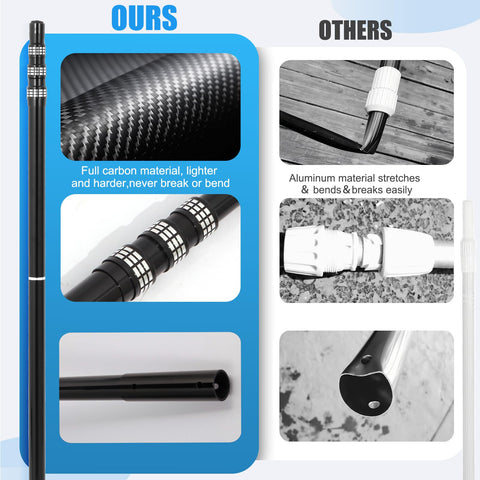 JSPJSP carbon fiber pool rod universal ports ensure compatibility with most accessories