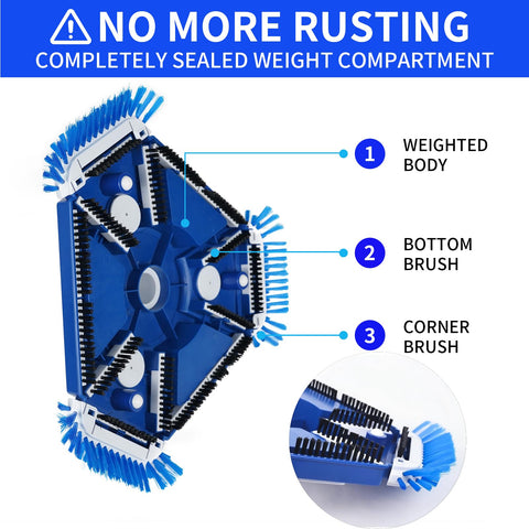 JSPJSP Upgraded Vacuum Head 360 rotating handle for smooth cleaning in any direction