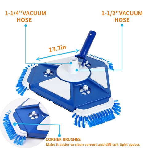 JSPJSP Upgraded Vacuum Head universal hose adapter enables easy setup