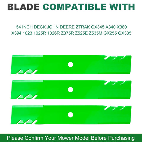 54 inch deck JSXDNWYJ blades ready for replacement