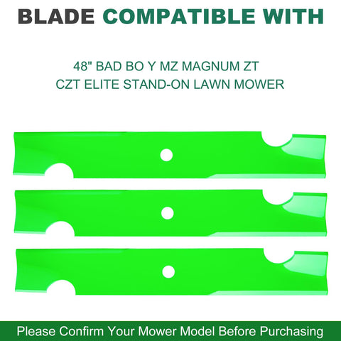 JSXDNWYJ blade set for Bad Boy ZT Elite 48-inch deck, reliable replacement