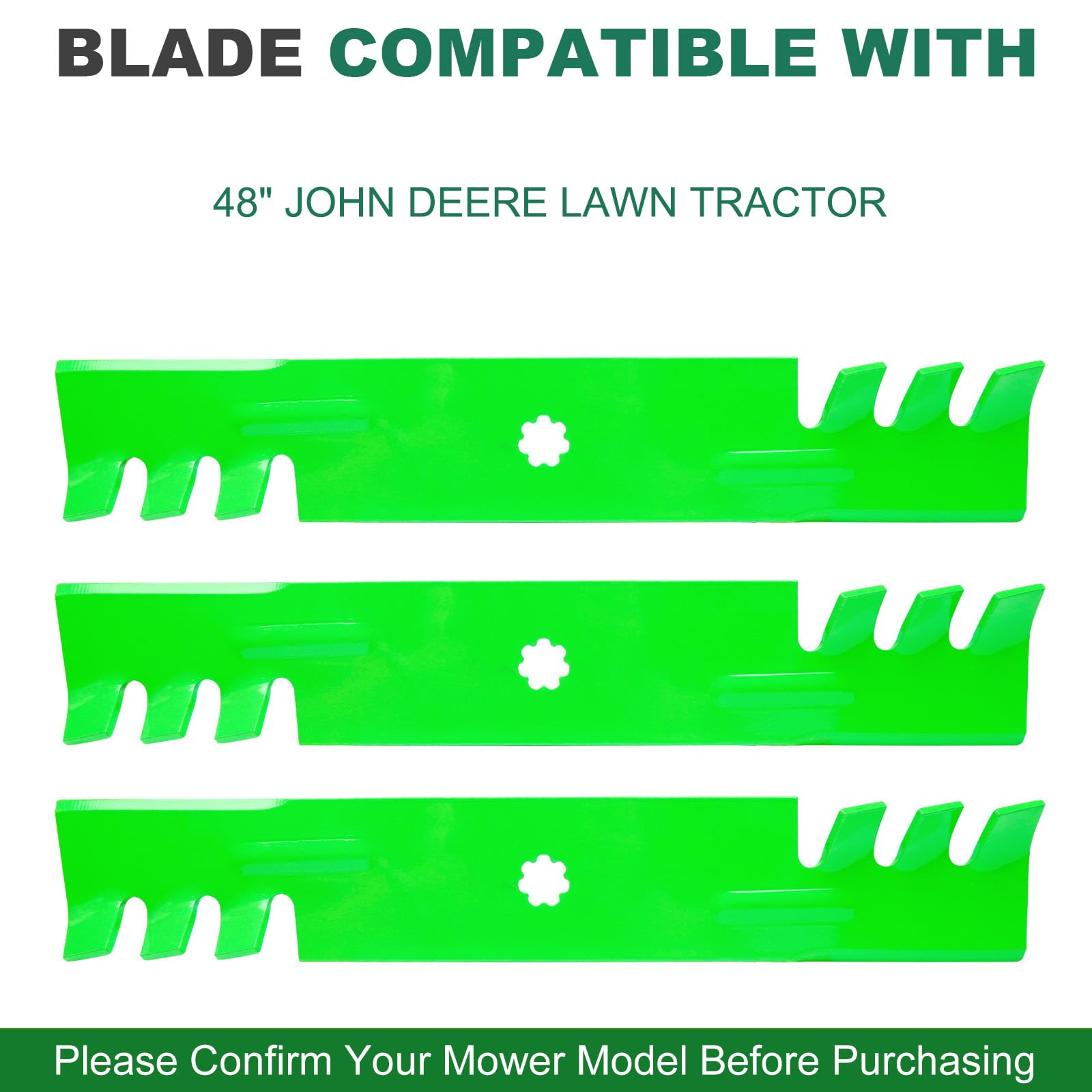 JSXDNWYJ blade teeth detail showing sharp mulching edges