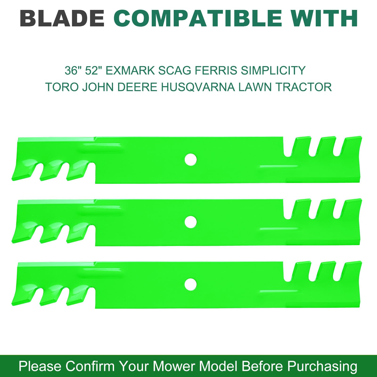 JSXDNWYJ 3-pack durable steel blades for long-lasting use.