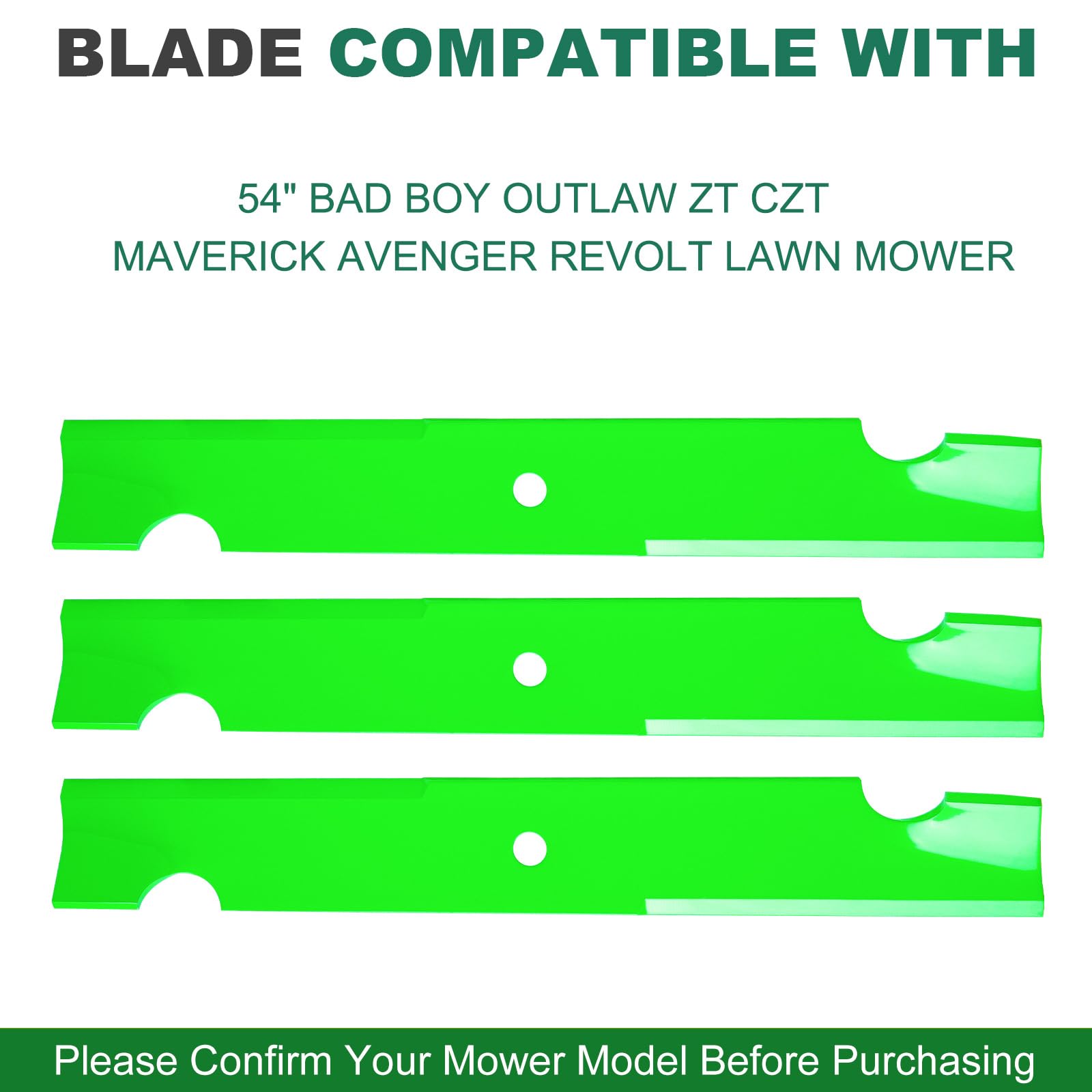 JSXDNWYJ compatible with Bad Boy 54-inch decks for Outlaw and Maverick