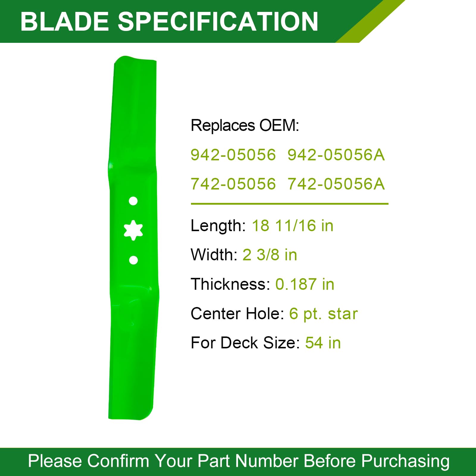 JSXDNWYJ compatibility with Cub Cadet and MTD decks for easy fit