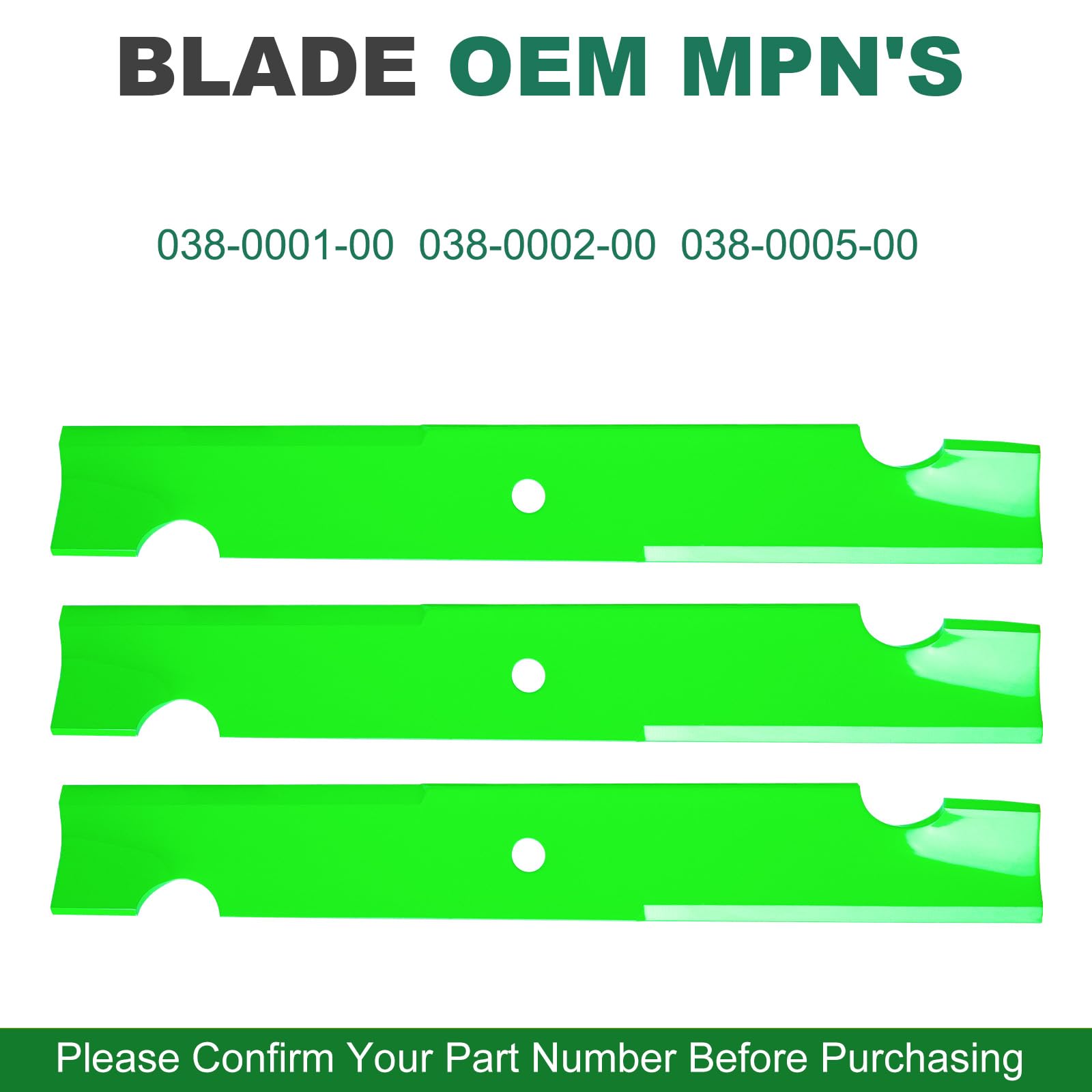 JSXDNWYJ high-lift blades packaged for quick replacement compatibility