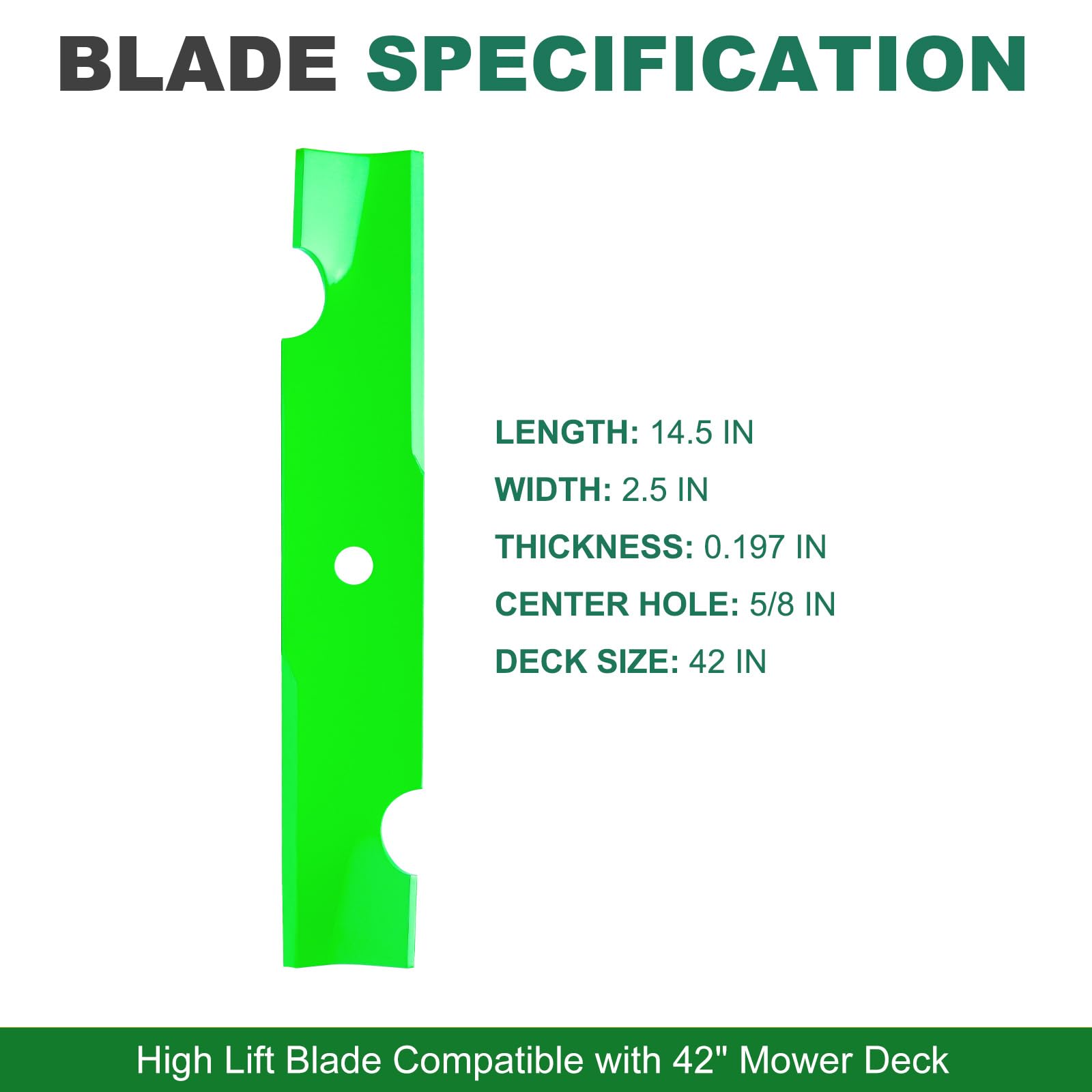 JSXDNWYJ blade set for CZT 42-inch deck ensures reliable OEM replacement