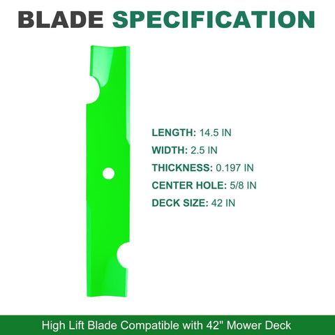 JSXDNWYJ blade set for CZT 42-inch deck ensures reliable OEM replacement
