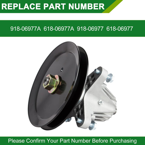 JSXDNWYJ spindle assembly 490-130-C014 compatible with 46-inch decks for steady mowing.