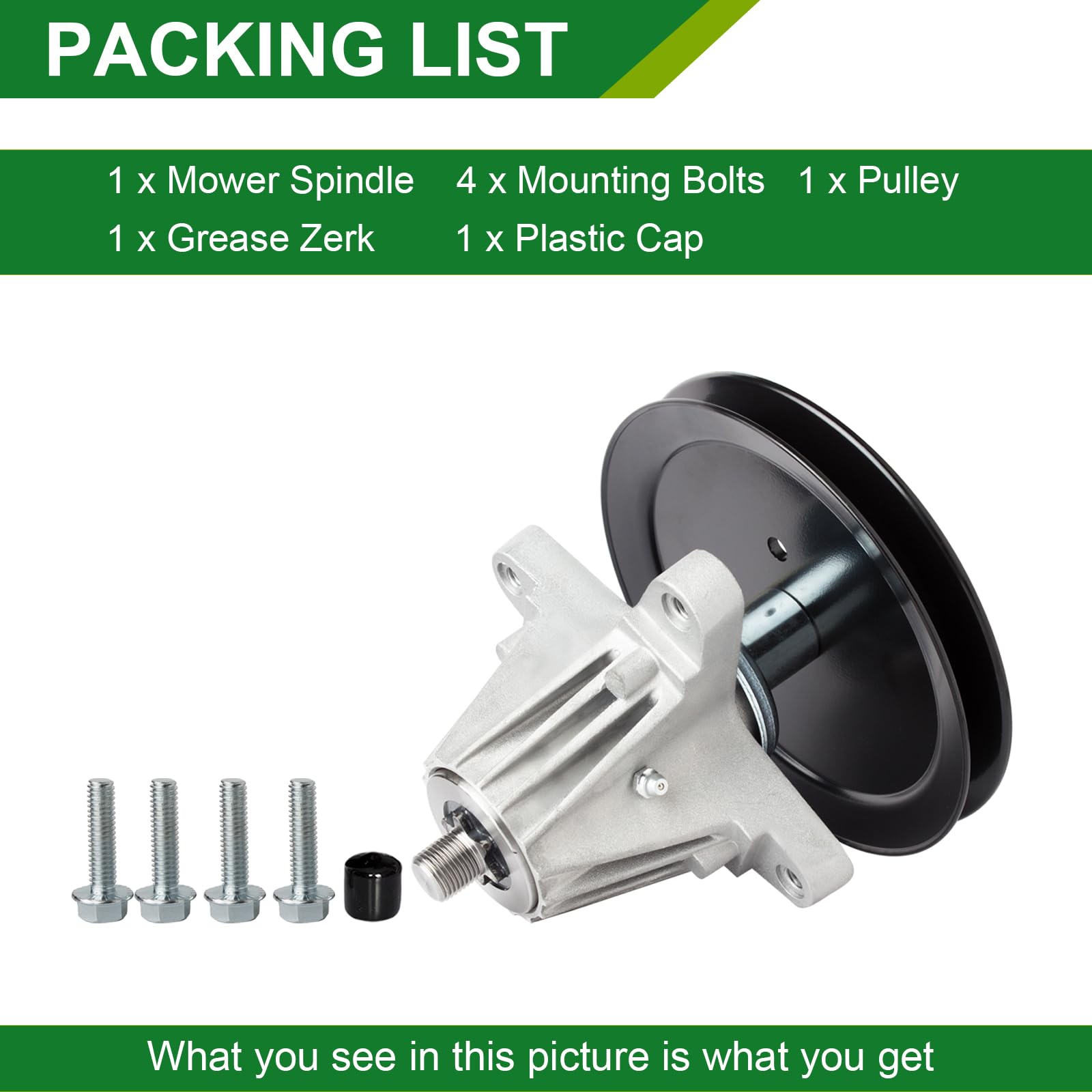JSXDNWYJ spindle assembly for 46-inch MTD/Troy-Bilt decks balances cutting.