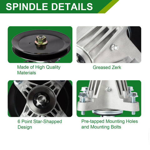 JSXDNWYJ spindle assembly for Craftsman T8600 keeps blades aligned.