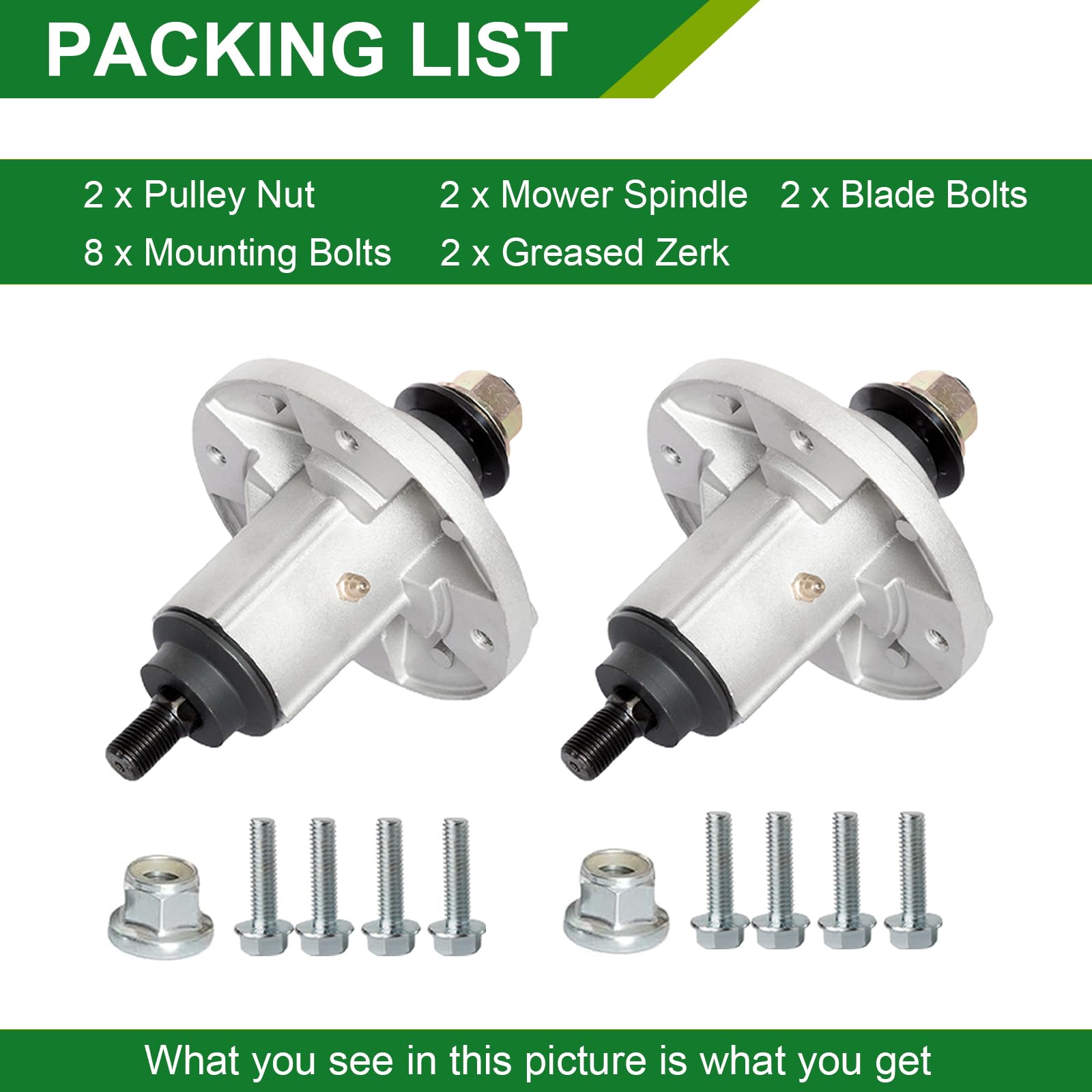 JSXDNWYJ two-pack spindle assembly offers value and back-up replacements