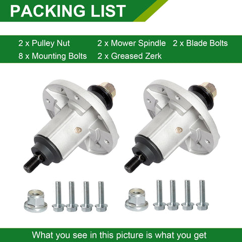 JSXDNWYJ two-pack spindle assembly offers value and back-up replacements