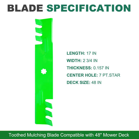 JSXDNWYJ three-pack mulching blades ready for replacement