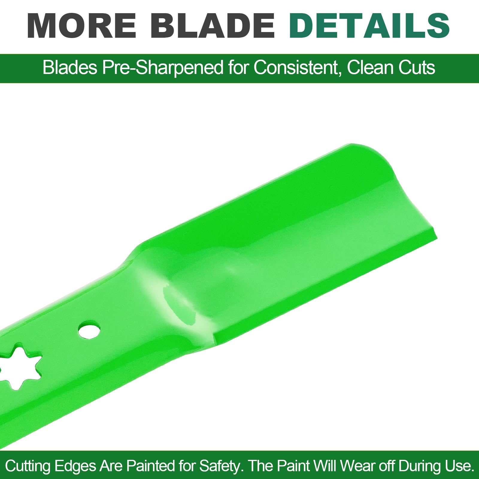 Edge profile showing precise geometry and lift.