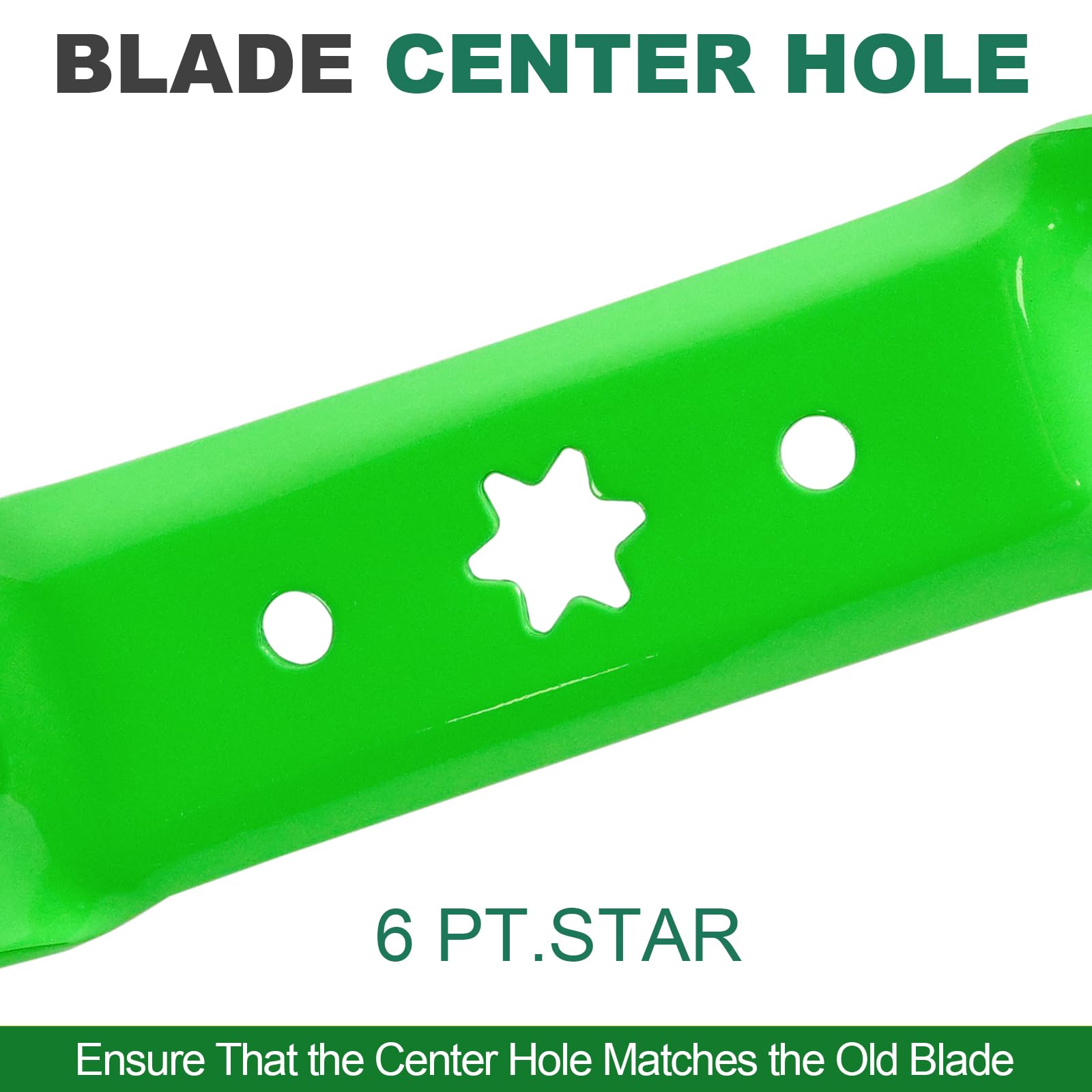 Three-blade pack labeled for easy replacement.