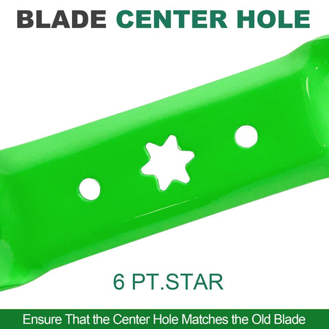 Three-blade pack labeled for easy replacement.