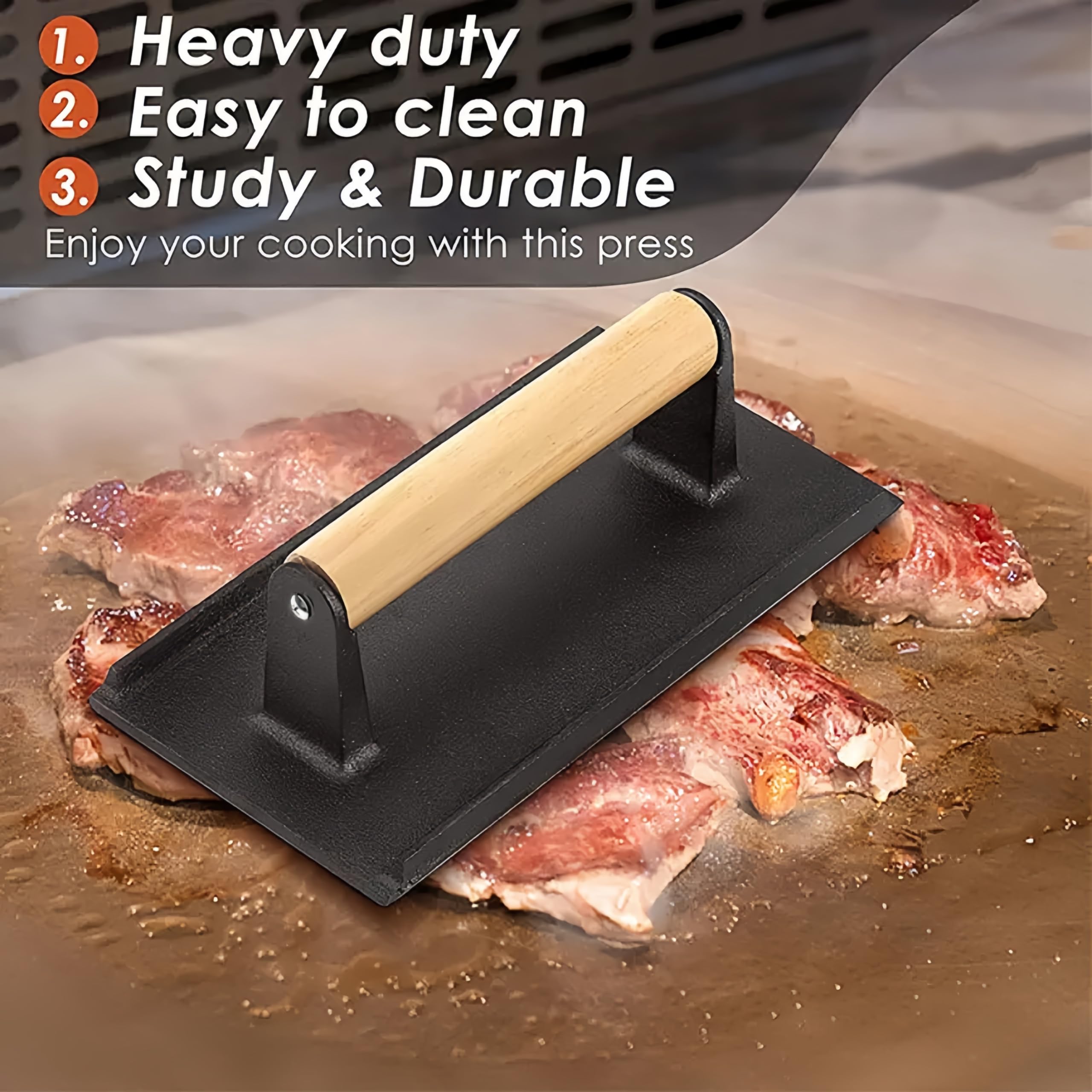 JSY Sun easy-clean cast iron surface for quick maintenance