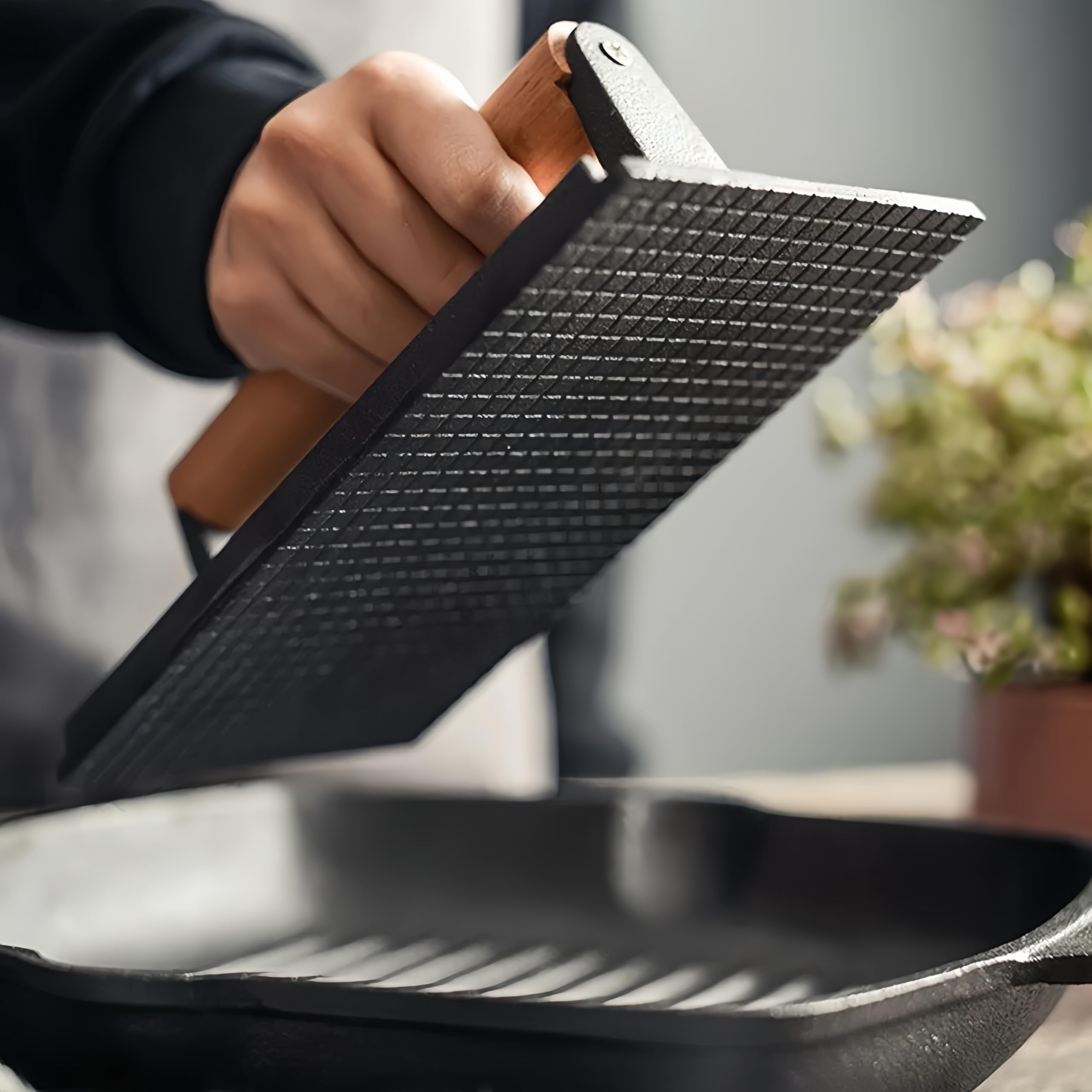 JSY Sun press with natural nonstick finish for easy food release