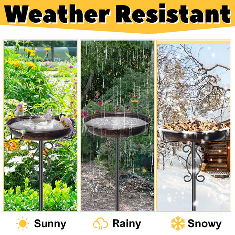 JSYONII vintage bronze finish adds timeless charm to outdoor spaces.