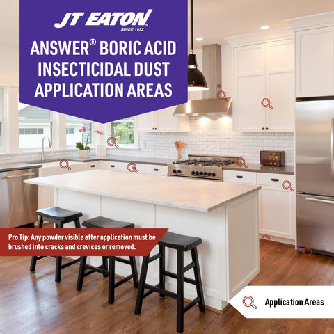 JT Eaton indoor kitchen area protection demonstrates room-wide coverage.