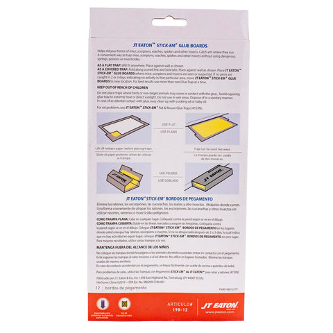 JT Eaton Stick-Em glue traps for mess-free kitchen and pantry pest control.
