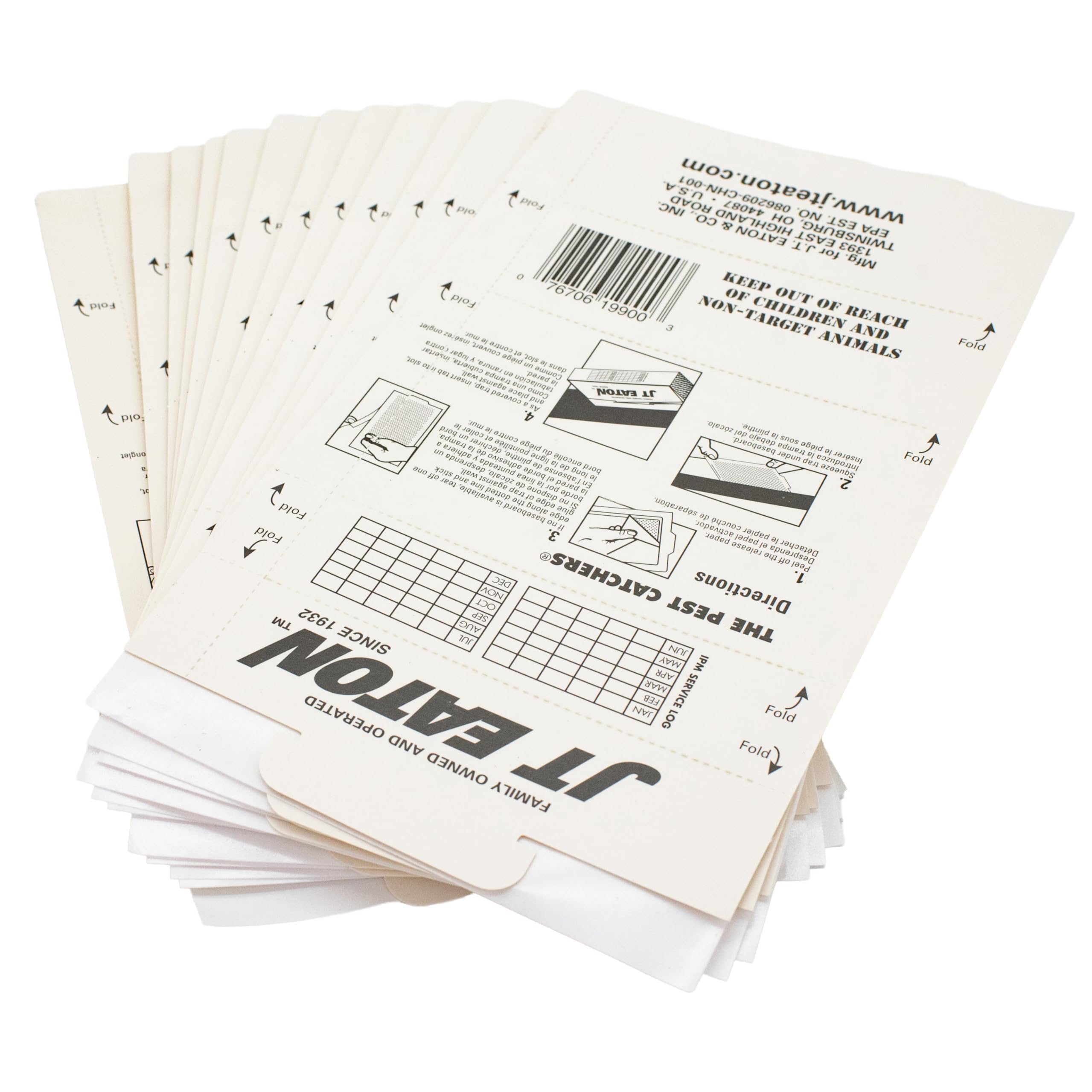 JT Eaton Stick-Em non-toxic glue traps safe around non-target animals.