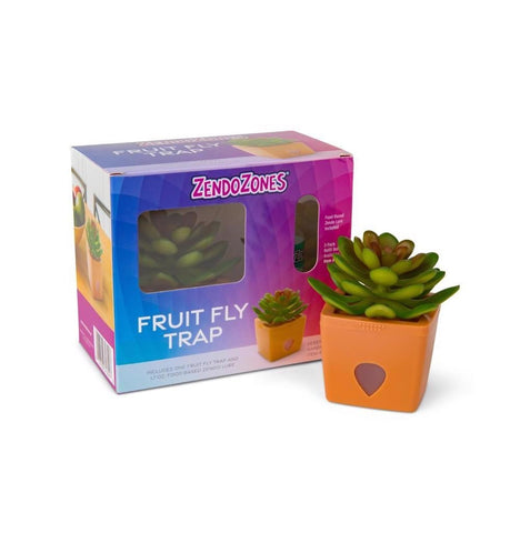JT Eaton ZendoZones fruit fly trap with Joyful Janet and Tranquil Tabitha bases for kitchen fly control.