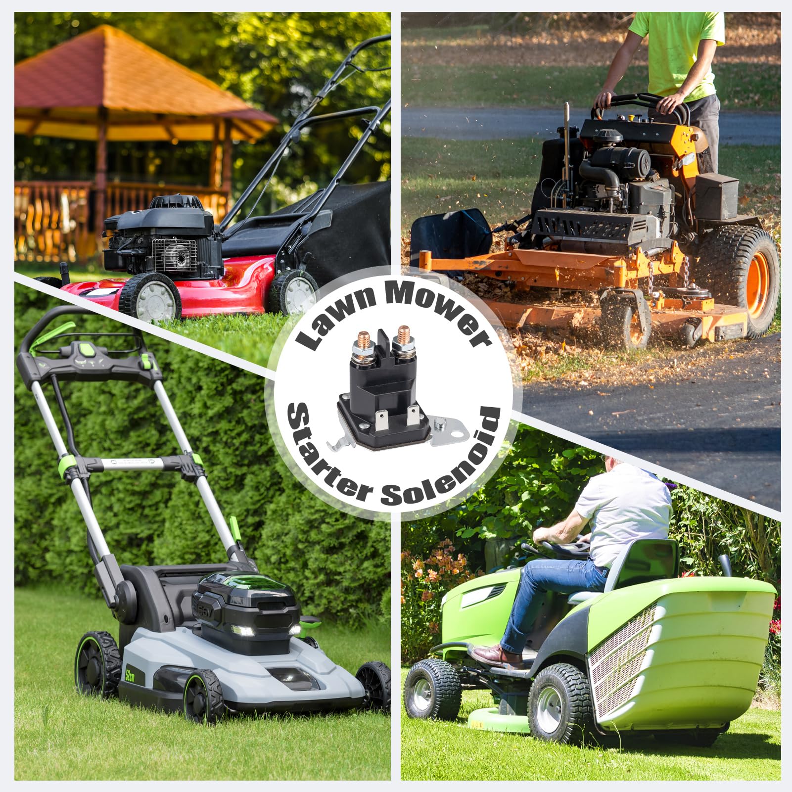 Compatible with Trombetta, Husqvarna, Cub Cadet, Craftsman, and MTD mower models for versatile replacement.