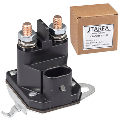 JTAREA starter solenoid 7CM1241-212-51 ready to replace worn relays on lawn mowers.
