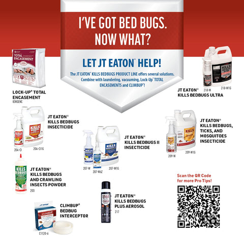 JT Eaton Kills Bedbugs Spray on cushions and upholstery for safe spot treatment