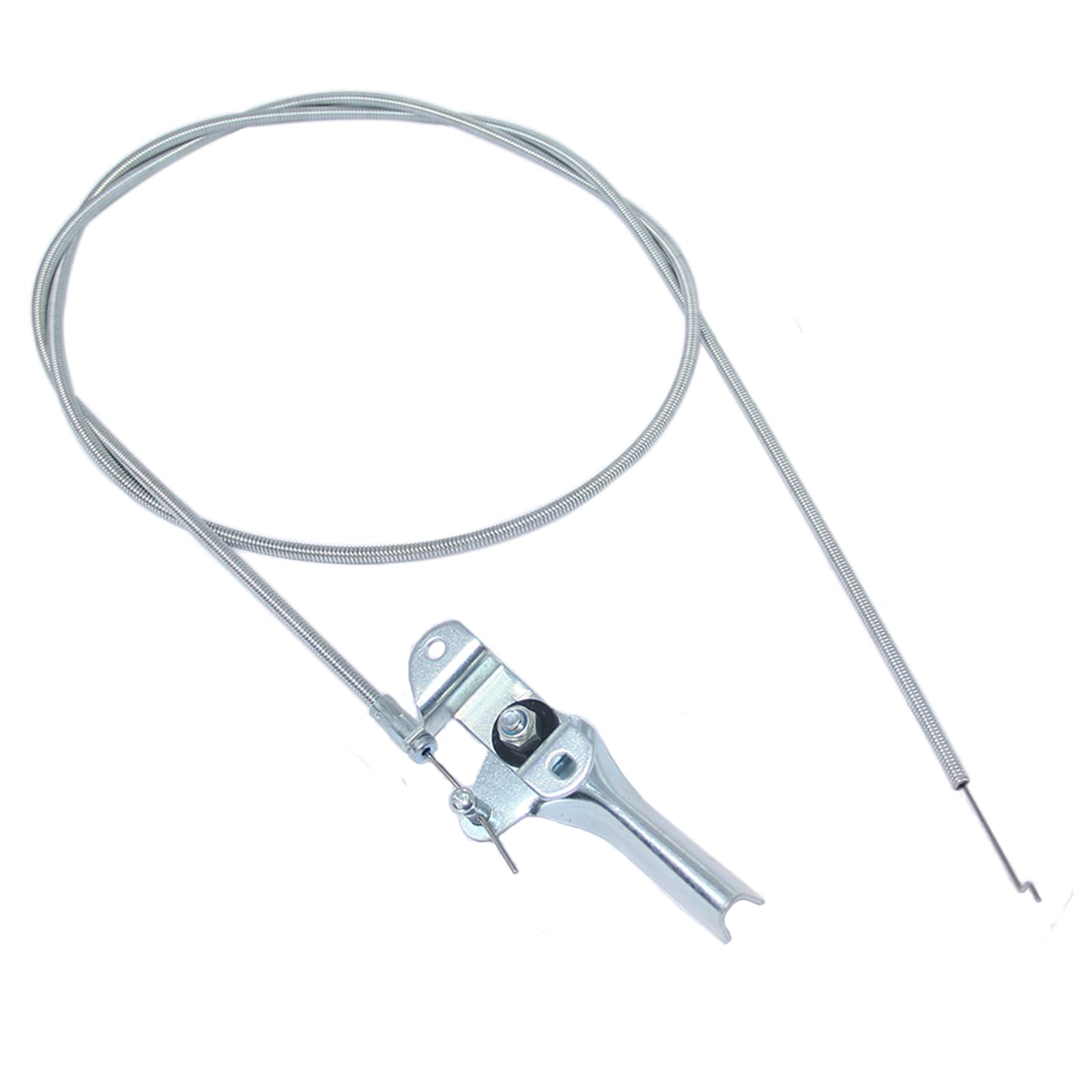 JTEYINH GW-9015 throttle lever cable close-up for precise throttle control during tilling.