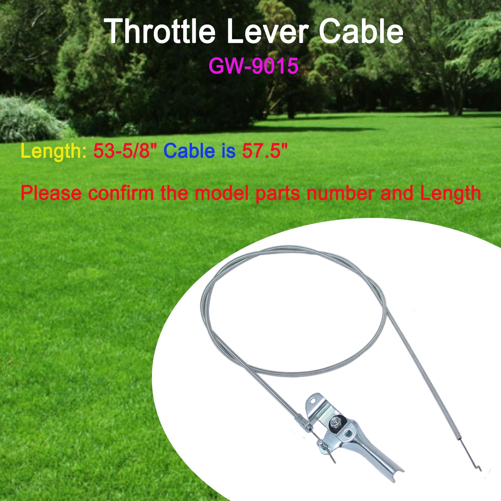 JTEYINH length-spec image showing 54-inch conduit and 62-inch total length.