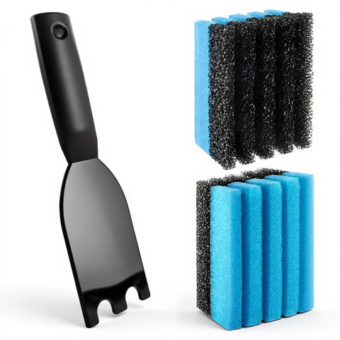 JTJEI 2-pack sponge 12207 for deep groove grill cleaning on nonstick surfaces