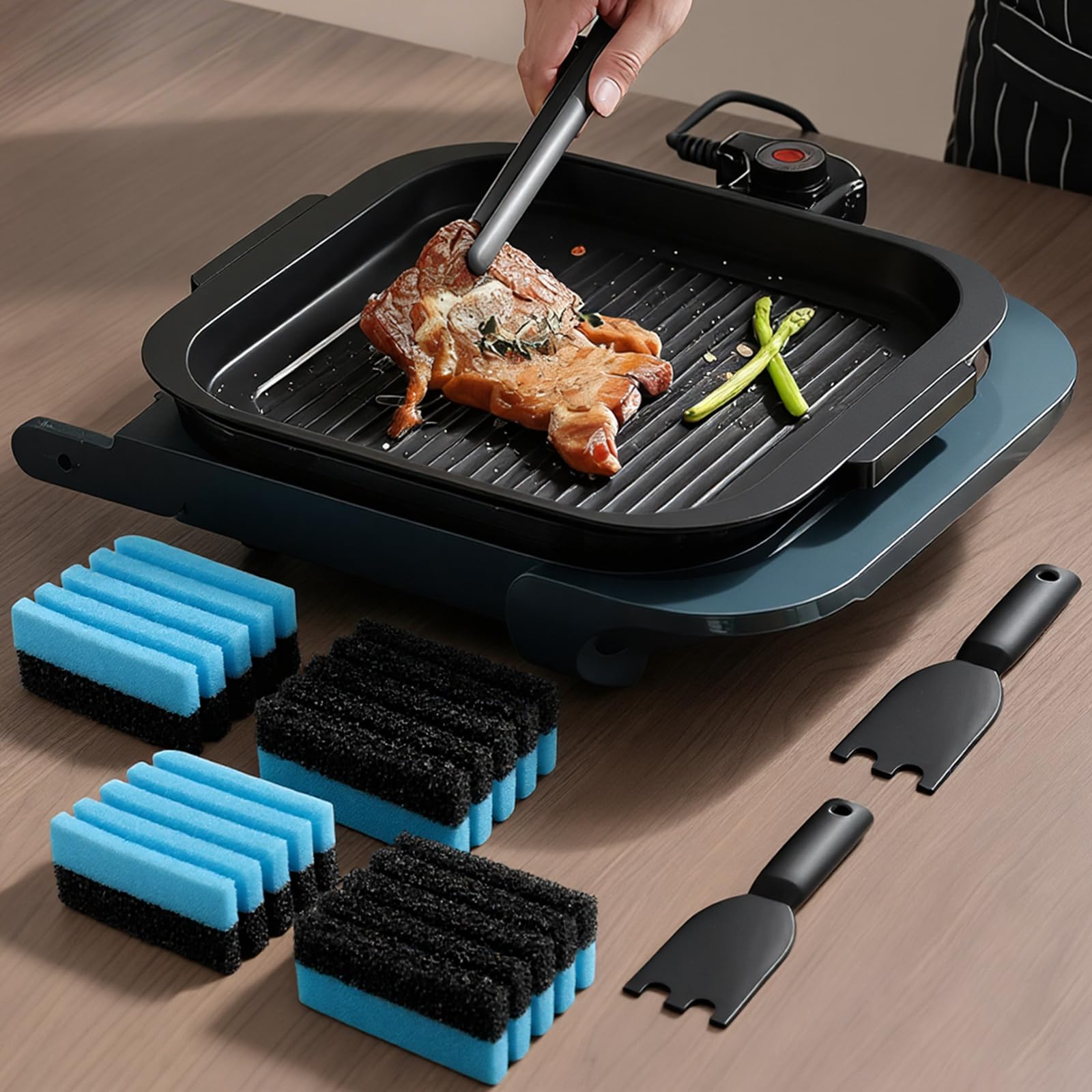 JTJEI cleaning kit for safe use on non-stick and enamel surfaces.
