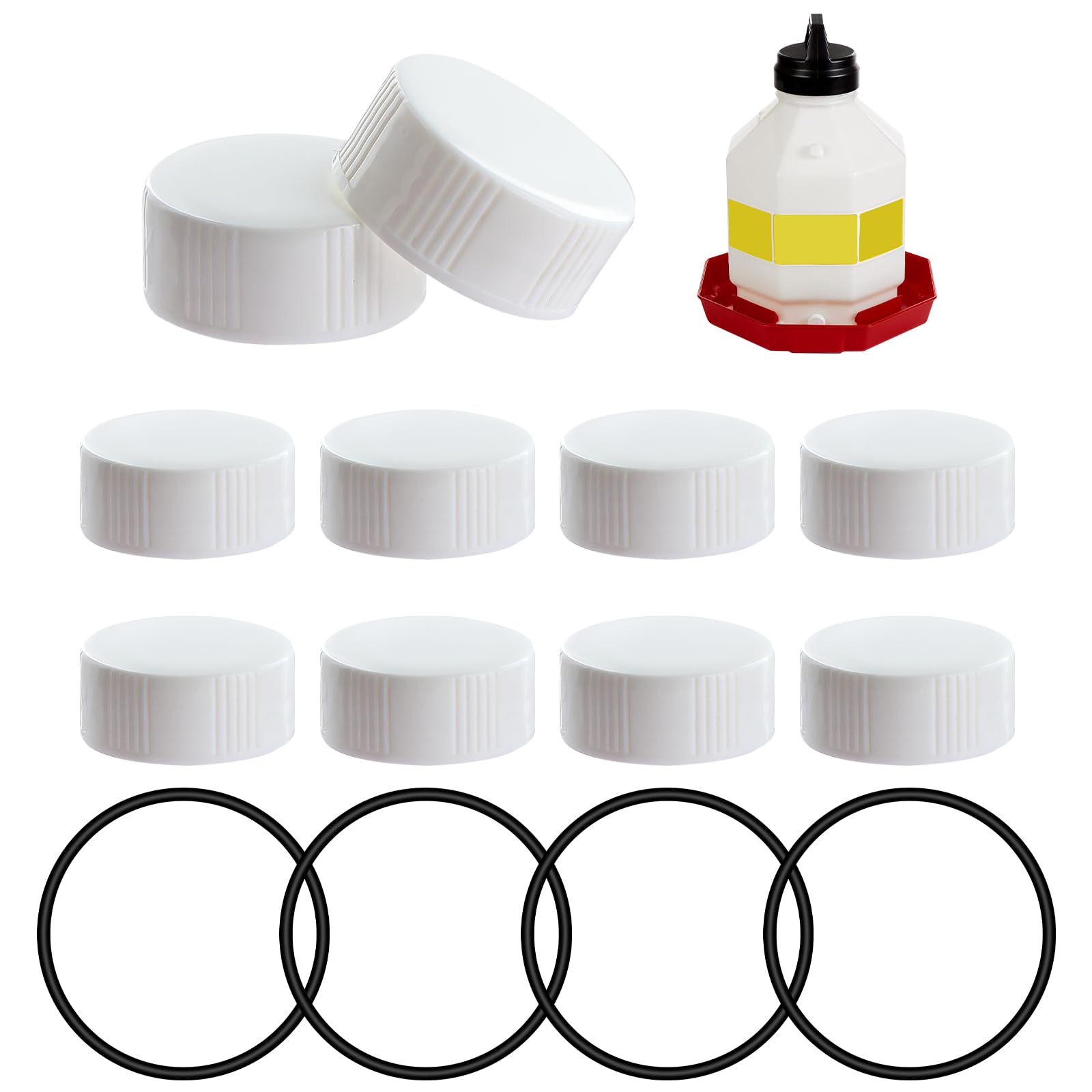 JTJEI replacement cap for poultry waterer ensures a secure seal and steady flow.