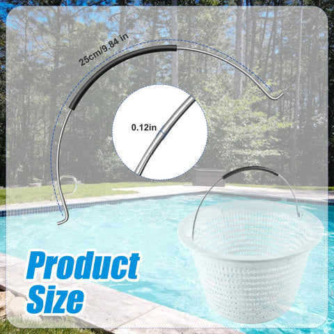 JTJEI stainless steel pool skimmer handle, corrosion-resistant for outdoors and wide temperature swings