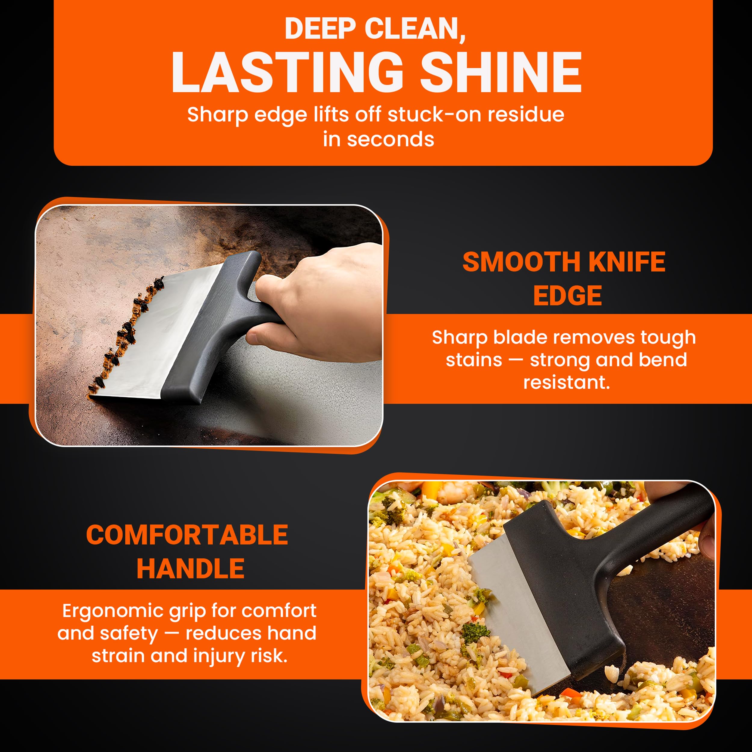 JUAF mat supports easy maintenance to keep seasoning looking good.