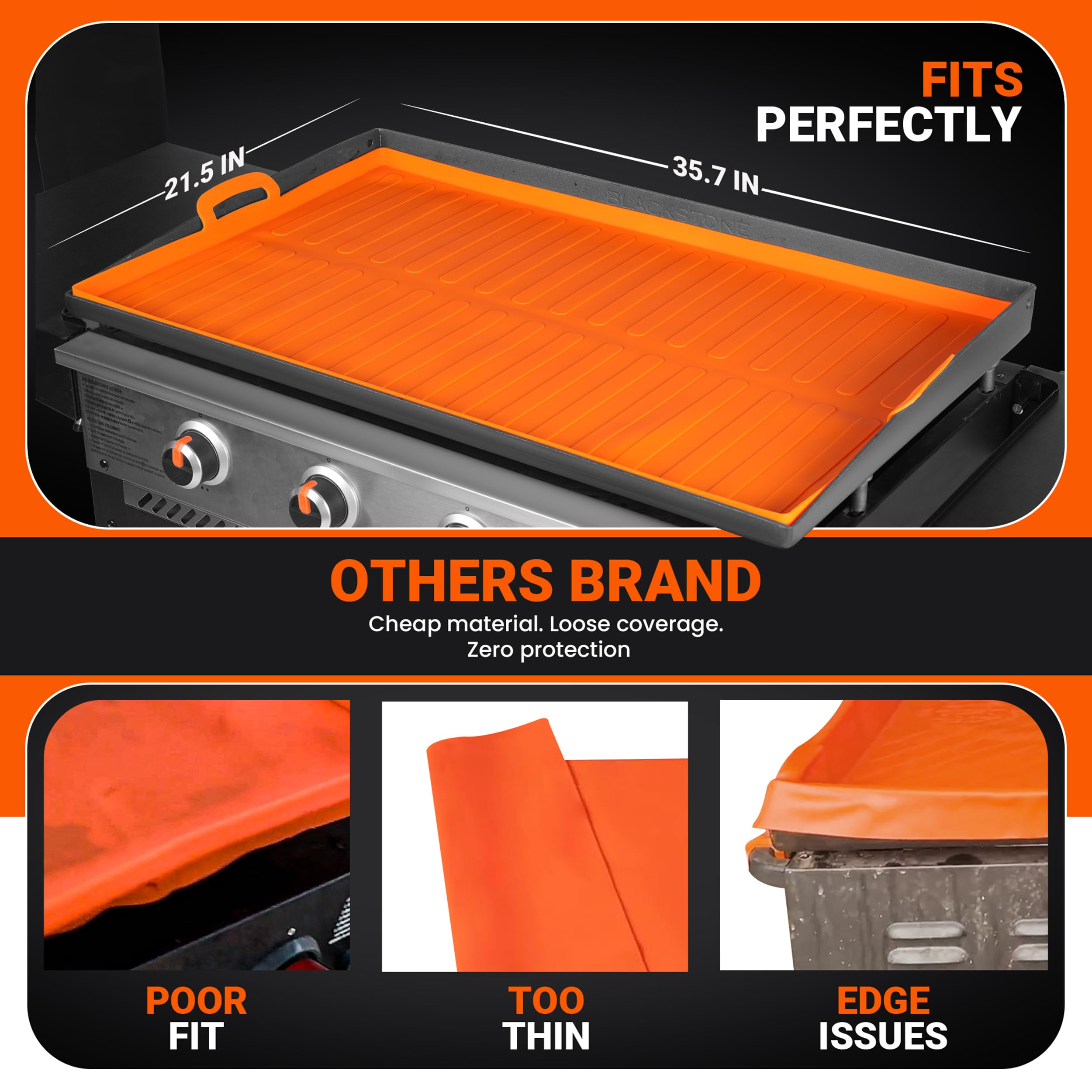 Heat resistant silicone by JUAF stands up to outdoor grilling conditions.